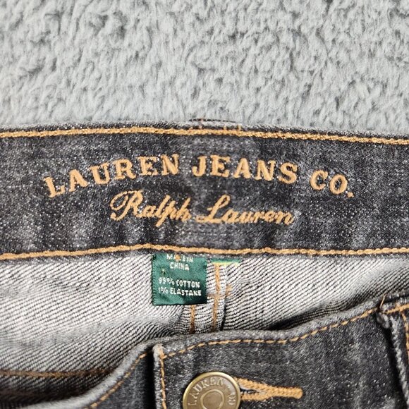 Lauren Ralph Lauren Petite Jeans Women's 16P Classic Straight Leg Denim Pants - Picture 8 of 10